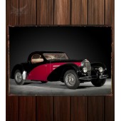 Металлическая табличка Bugatti Type 57C Atalante 042